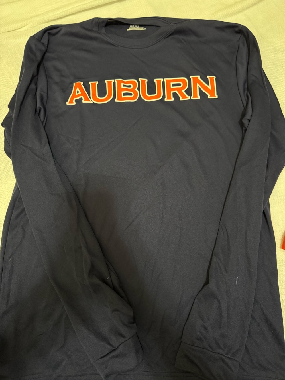 Under Armour Navy Long-Sleeve Auburn Graphic Tee